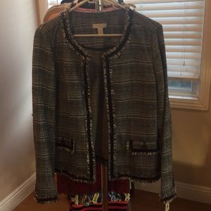 New Blue Tweed Blazer. Charter Club size L